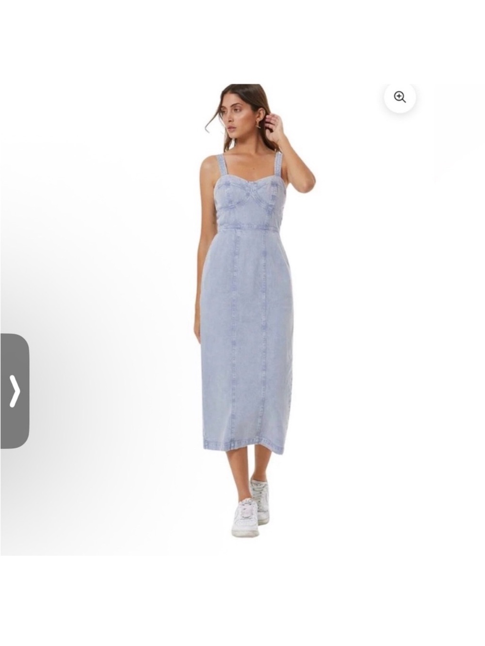 YFB XS denim midi dress